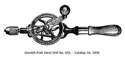 Goodell-Pratt No. 385 High-Speed Hand Drill – Working Tools: Vintage and  Antique Hand Tool Dealer